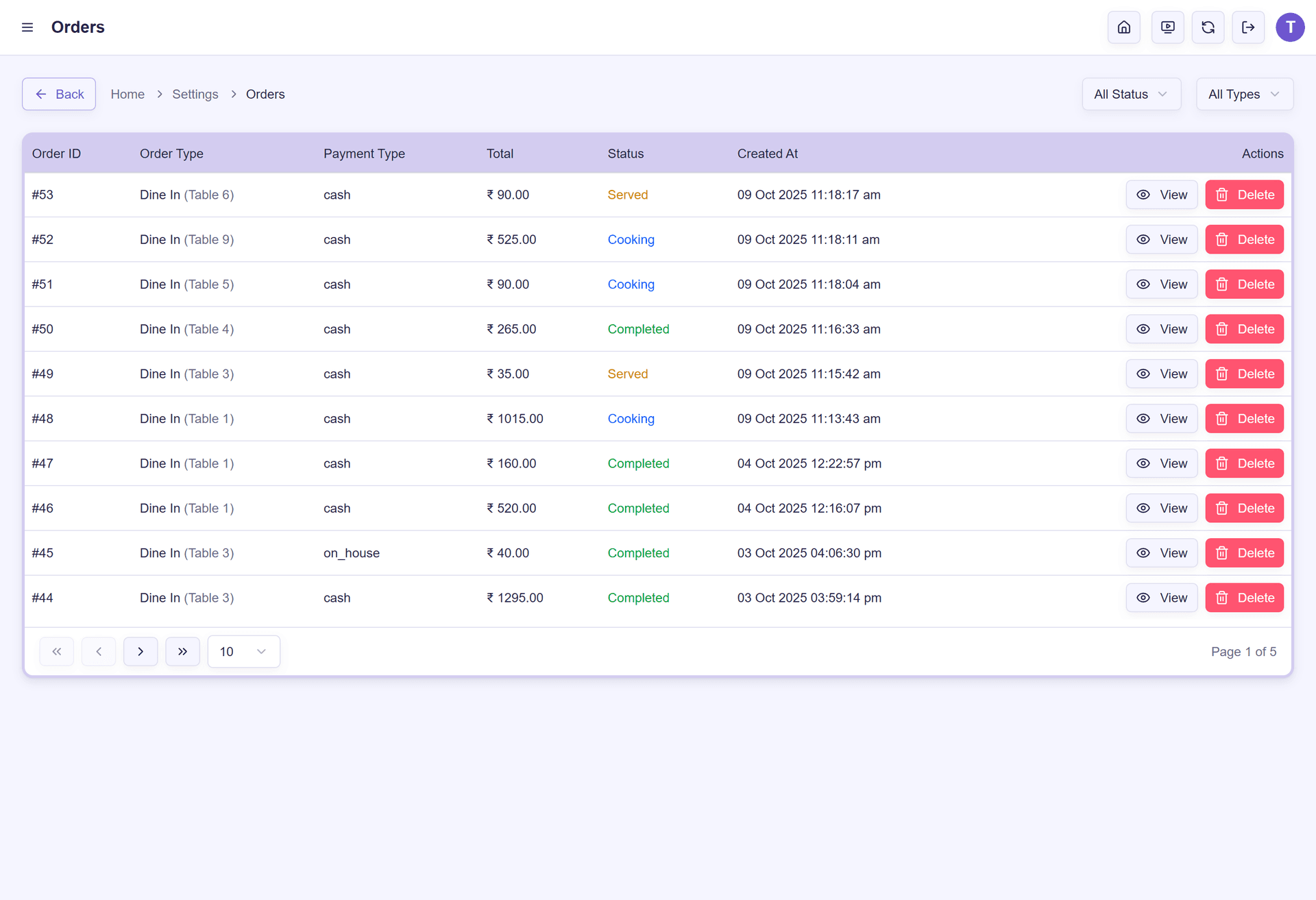 InfiniPOS dashboard preview